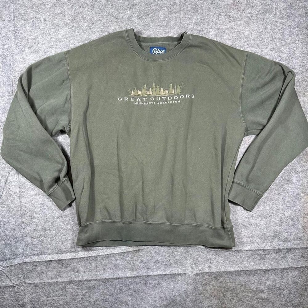 Blue-84 Men's Green and Khaki Sweatshirt